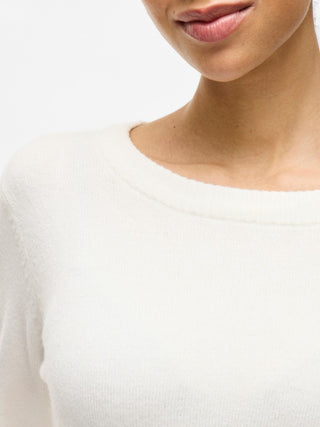 Viril Round Neck Long Sleeve Top | White Asylum
