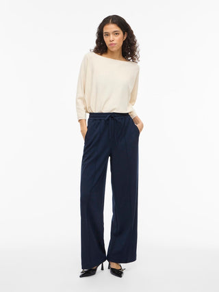 Clua High Waist Wide Pants | Navy Blazer