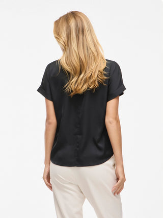 Enna Short Sleeve Top | Black