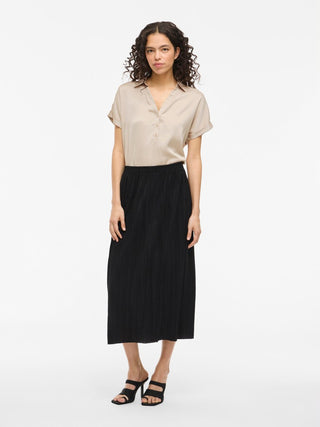 Enna Short Sleeve Top | Cement