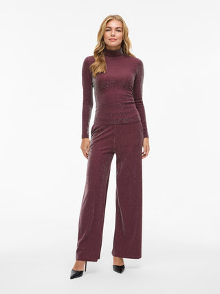 Eleina High Neck Long Sleeve Top | Fig