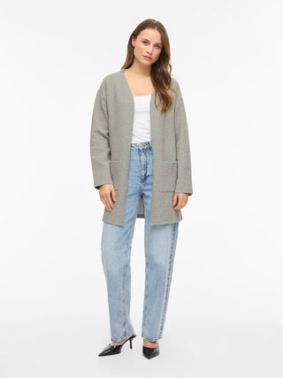 Garden Long Sleeve Cardigan | Light Grey Melange