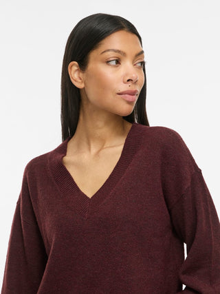 Liga Long Sleeve V Neck Knit Top | Port Royal