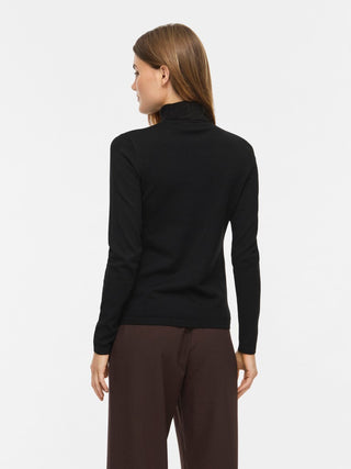 Malu Rollneck Long Sleeve Top | Black Beauty