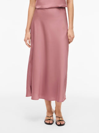 Ellette High Waist Midi Skirt | Nostalgia Rose