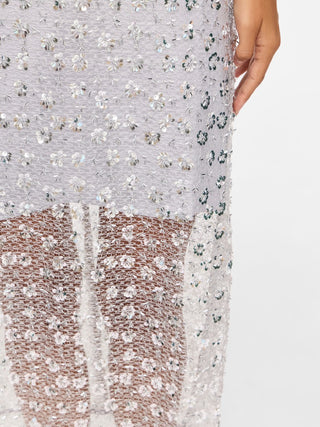Glita Midi Skirt | Silver
