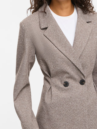 Solene Long Sleeve Jacket | Coffee Bean Birch