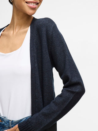 Viril Open Long Sleeve Knit Cardigan | Total Eclipse