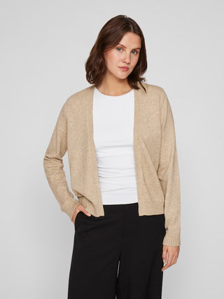 Viril Short Knit Cardigan | Natural Melange