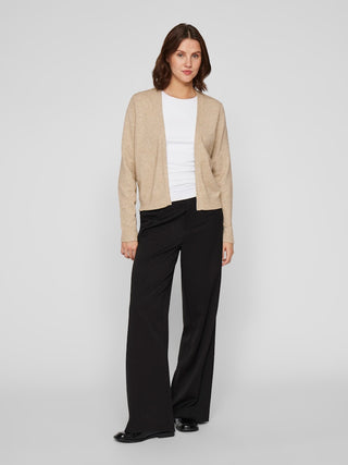 Viril Short Knit Cardigan | Natural Melange