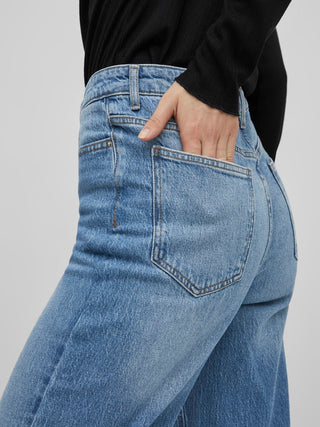 Kelly High Waist Straight Jean | Medium Blue