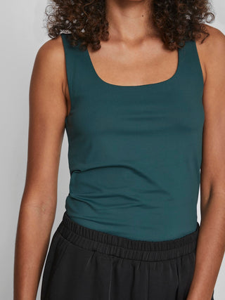 Kenza Sleeveless Tank Top | Ponderous Pine