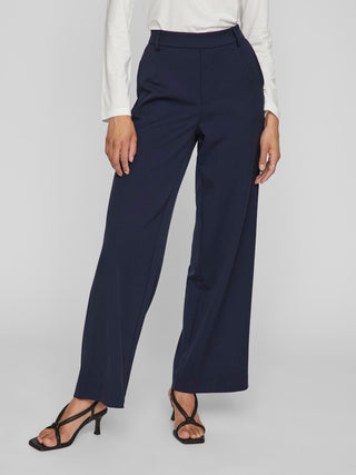 Varone High Waist Wide Leg Pants  | Navy Blazer