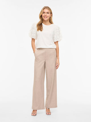 Onesca Round Neck Short Sleeve Top | Snow White
