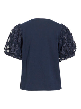 Onesca Round Neck Short Sleeve Top | Navy Blazer