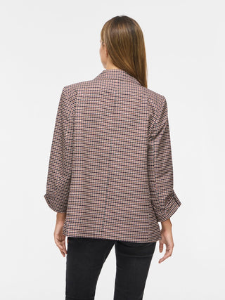 Nice 3/4 Loose Blazer | Nuthatch Houndstooth