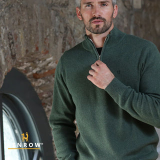 Vince 1/2 Zip | Sage Melange