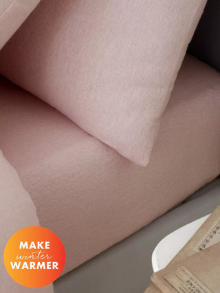 Brushed Cotton Sheets | Pink