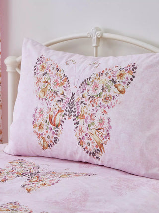 Catherine Lansfield Enchanted Butterfly Duvet Cover Pink