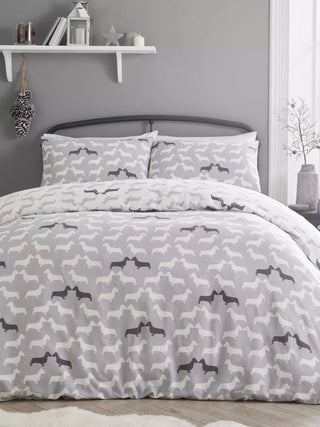 Dudley Love Duvet Cover Grey