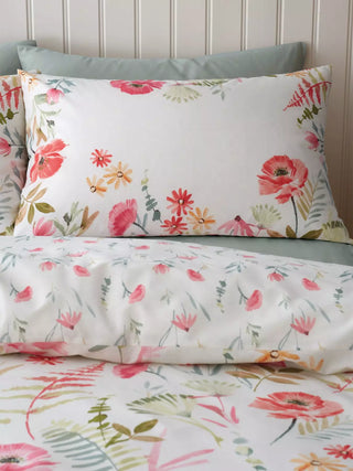 Catherine Lansfield Ella Poppy Duvet Cover Cream