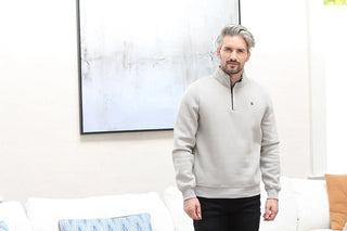 Wesley Half Zip | Putty