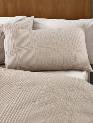 Folkstone Geo Duvet Cover Set  | Natural