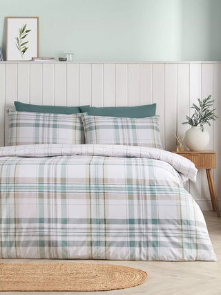 Cartmel Check Duvet Set | Green