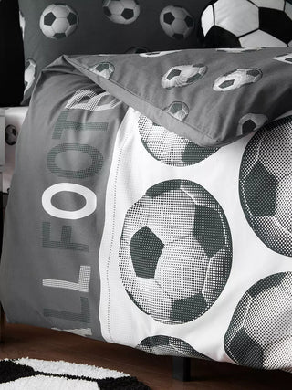 Football Duvet Set  | Grey