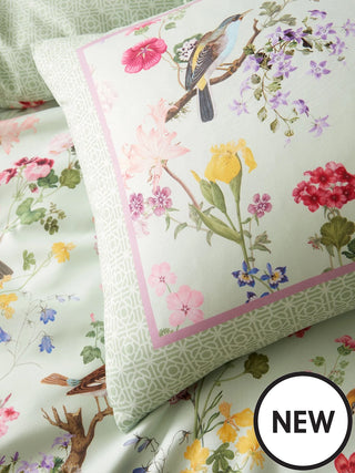 Birds In Bloom So Soft Duvet Cover Set | Green