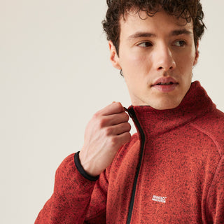 Men's Newhill Full Zip Fleece Red Ochre