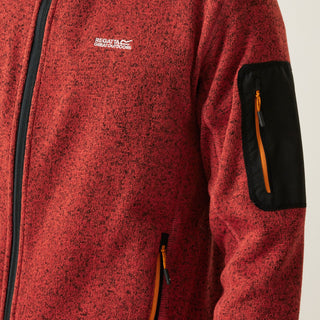 Men's Newhill Full Zip Fleece Red Ochre