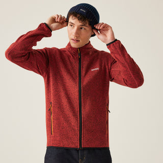 Men's Newhill Full Zip Fleece Red Ochre