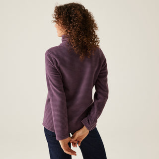 Women's Solenne Half Zip Fleece Deep Plum Silver