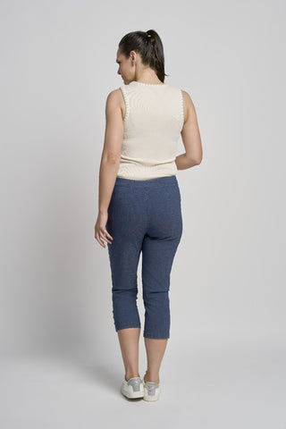 Orla Cropped Straight Trouser | Denim