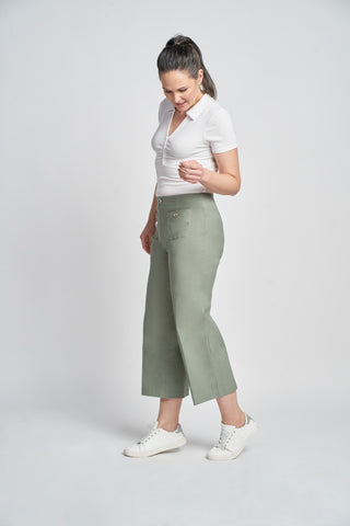 Caoimhe Front Pocket Trouser | Khaki
