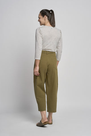 Aoife Wide Leg Trouser | Khaki