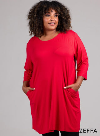 Greta Tunic Red