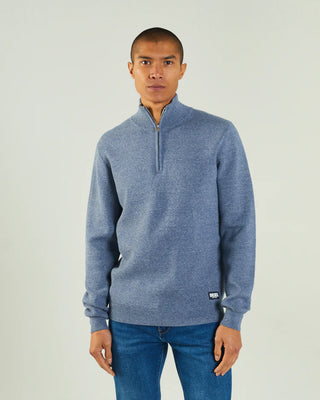 Colter Half Zip Space Blue Marl