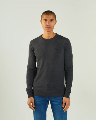 Dylan Round Neck Charcoal Melange