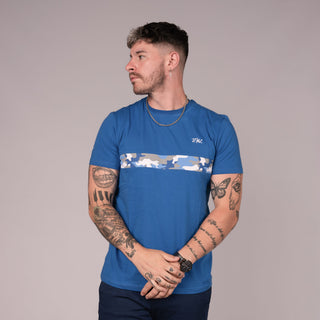 Ballena Panel Tee | Royal Blue
