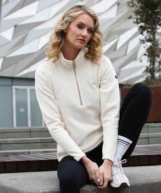 Steph Half Zip | Cream