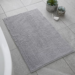 Catherine Lansfield Home Bath Mat Silver