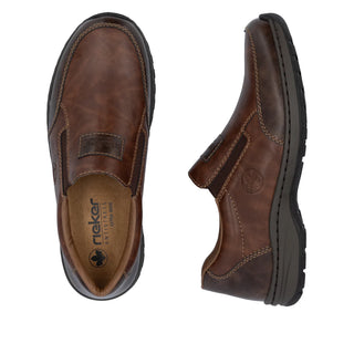 Tibor Wide Fit Slip-On Comfort Shoe | Toffee