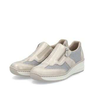 Casual Slip-on Shoe | Beige Blue