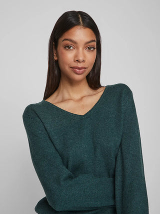 Viril V Neck Long Sleeve Top | Ponderosa Pine