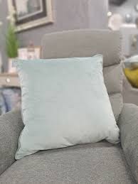 Velvet Piped Cushion Cover | Duck Egg