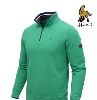 Brendan Quarter Zip Sweatshirt | Botanical Green