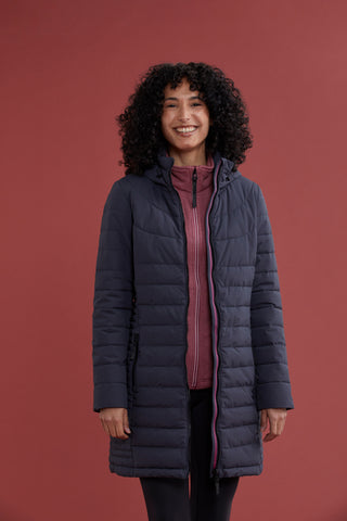 Women's Andria Padded Jacket | Seal Grey Dusty Rose