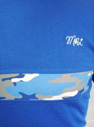 Ballena Panel Tee | Royal Blue